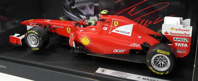 Hot Wheels 1/18 Scale diecast - W1074 Ferrari 150 Italia F. Massa F1 #6