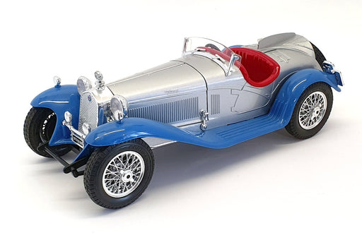 Burago 1/18 Scale 3821B - 1932 Alfa Romeo 2300 Spider - Blue/Silver