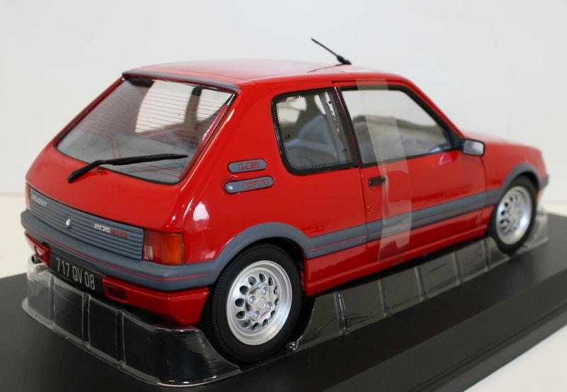 Norev 1/18 Scale 184853 - 1988 Peugeot 205 GTi 1.6 - Vellelunga Red