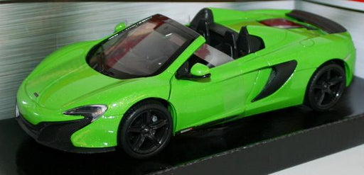Motormax 1/24 Scale Metal Model 79326 McLaren 650s Spider - Green