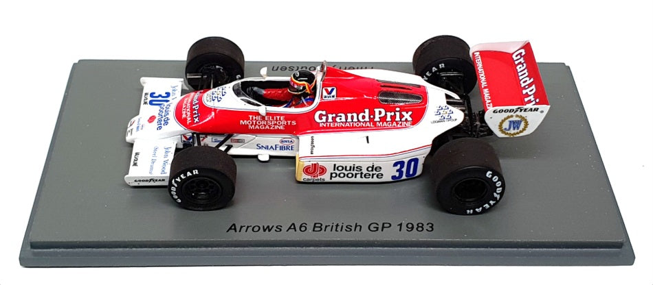 Spark 1/43 Scale S5790 - F1 Arrows A6 British GP 1983 #30 T. Boutsen