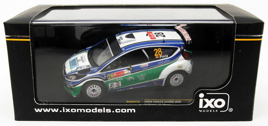 Ixo 1/43 Scale RAM414 - Ford Fiesta S2000 - #28 Mexico 2010