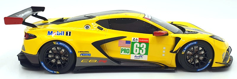 GT Spirit 1/18 Scale Resin GT878 - Corvette C8 R LM 2021 #63 - Yellow