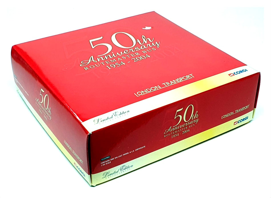 Corgi 1/50 Scale CC25904 - 50th Anniversary Routemaster Bus 1954-2004 London Tr