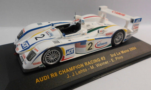 Ixo 1/43 Scale - LMM058 AUDI R8 CHAMPION RACING #2 3RD LE MANS 2004