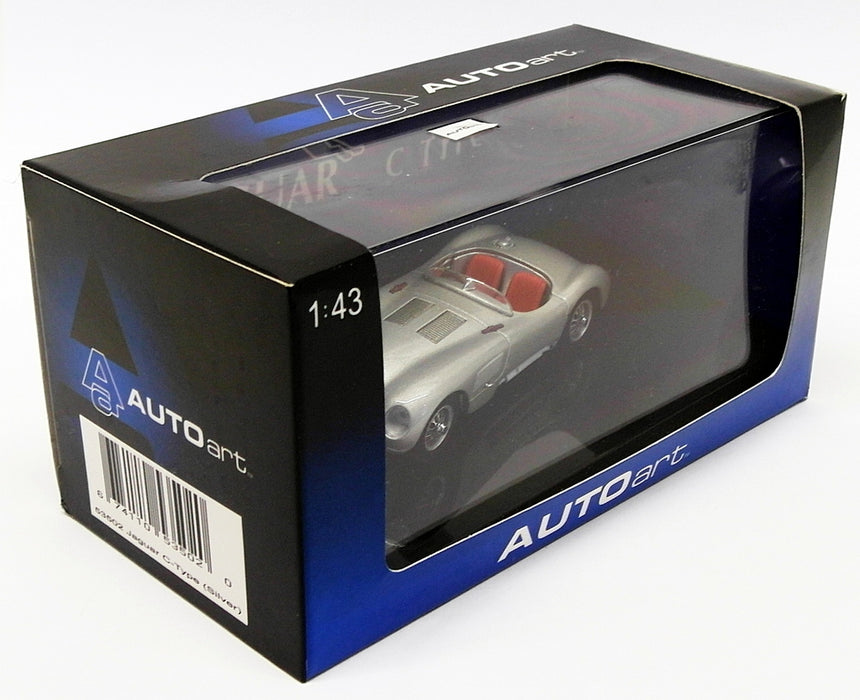 Autoart 1/43 Scale Model Car 53502 - Jaguar C-Type - Silver