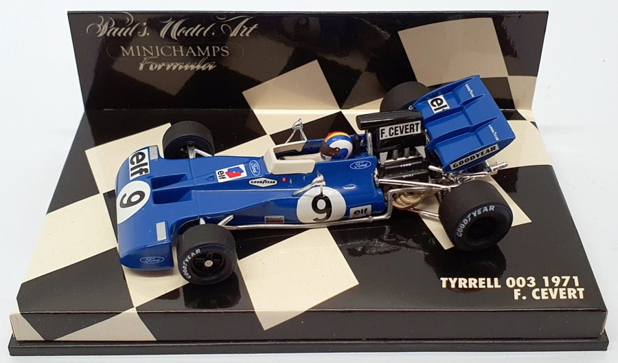 Minichamps 1/43 Scale 430 710009 - F1 Tyrrell 003 1971 - #9 F.Cevert