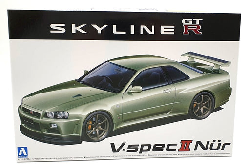 Aoshima 1/24 Scale Model Kit 134 - Nissan Skyline GTR BNR34 V-Spec II