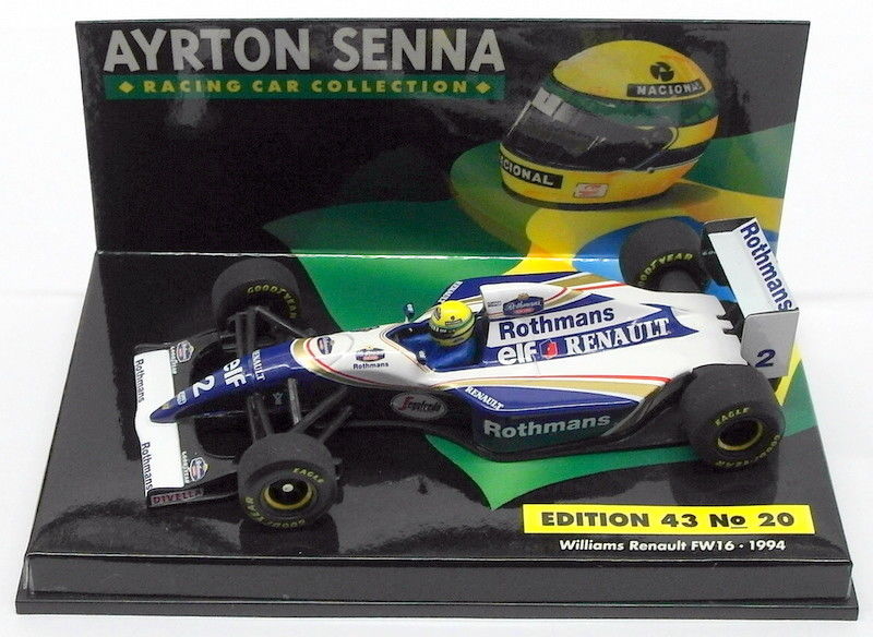 Minichamps 1/43 Scale 540 944312 - F1 Williams Renault FW16 - Ayrton Senna 1994