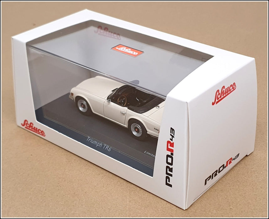 Schuco 1/43 Scale Resin 450915100 - Triumph TR6 - White