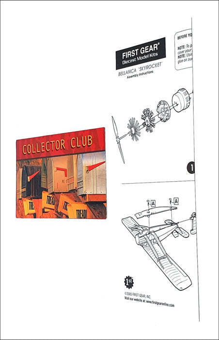 First Gear 1/44 Scale Unbuilt Kit 70-0512 - Bellanca Skyrocket Aircraft