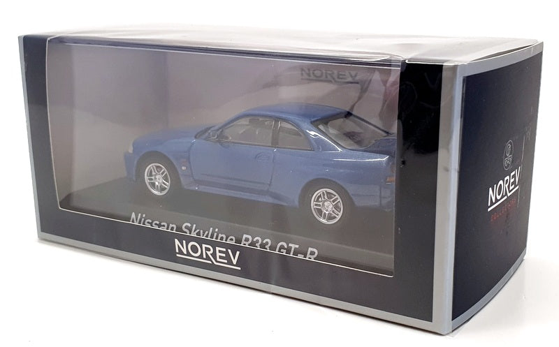 Norev 1/43 Scale Model Car 420185 - 1995 Nissan Skyline R33 GTR - Blue