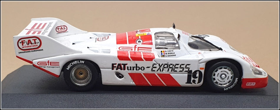 Quartzo 1/43 Scale Q3068 - Porsche 956 Short Tail "BRUN FATURBO" White/Red