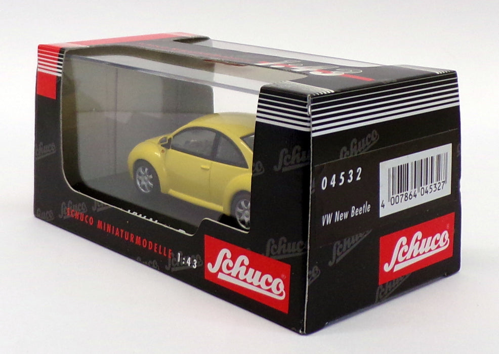 Schuco 1/43 Scale Model Car 04532 - VW New Beetle - Yellow