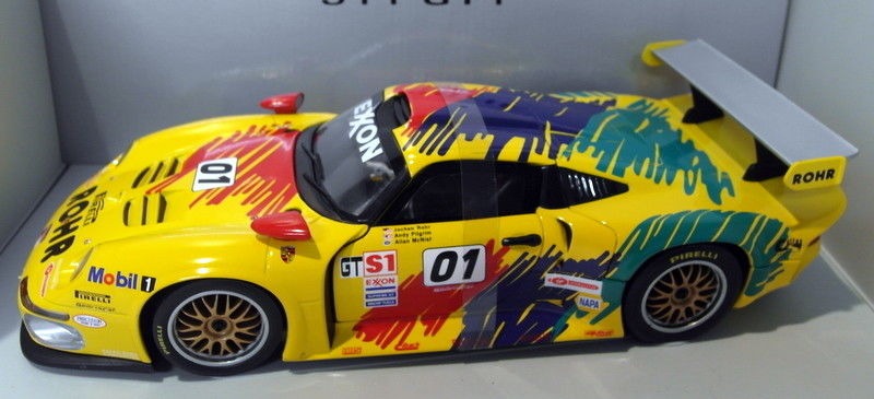 UT Models 1/18 Scale Diecast - 39724 Porsche 911 GT1 Rohr Pilgrim McNish 1997