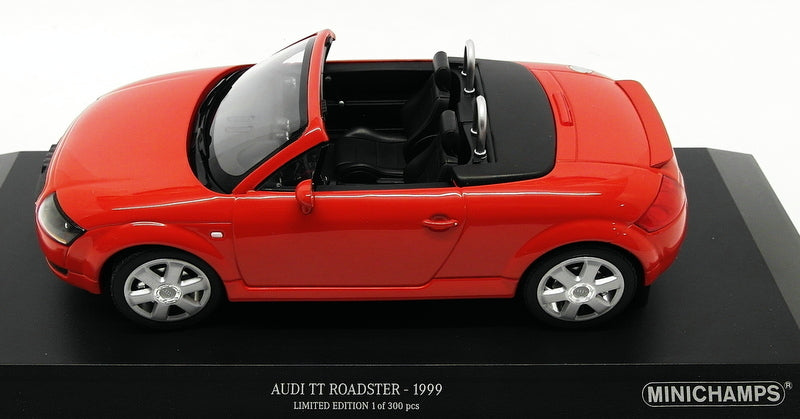 Minichamps 1/18 Scale Model Car 155 017032 - 1999 Audi TT Roadster - Red