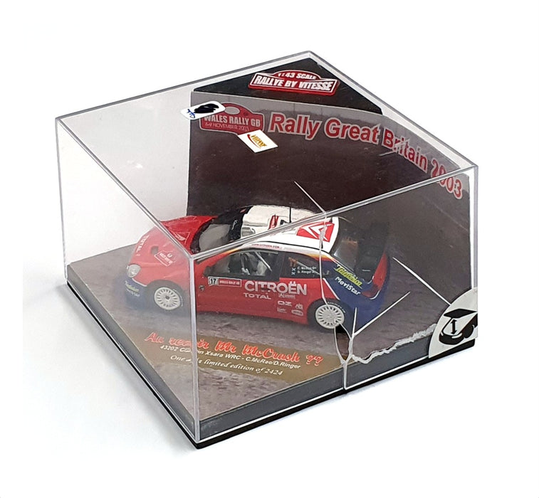Vitesse 1/43 Scale 43202 - Citroen Xsara WRC Wales Rally Of GB - McRae/Ringer