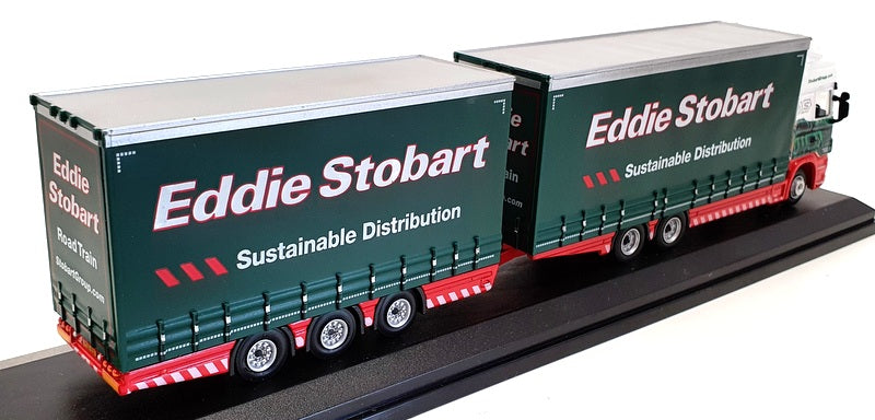 Oxford Diecast 1/76 Scale STOB032 - Scania R440 Drawbar Eddie Stobart