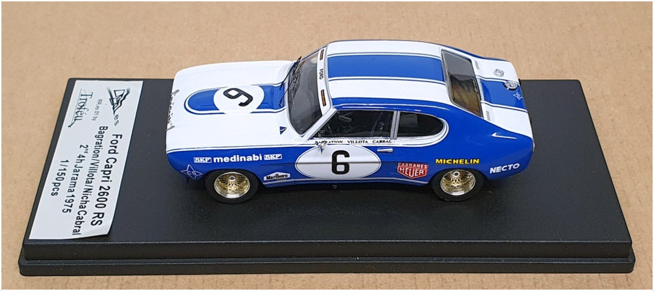 Trofeu 1/43 Scale RR.es01 - Ford Capri 2600 RS 2nd 4h Jarama 1975 - Blue/White