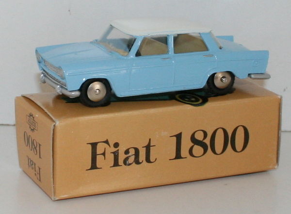 SCOTTOY 1/43 SCALE - FIAT 1800 - BLUE WITH WHITE ROOF