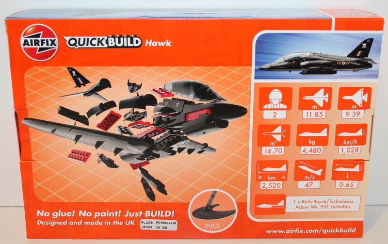 Airfix J6003 - Quickbuild - Hawk - No Glue No Paint Just Build