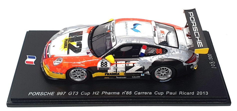 Spark 1/43 Scale SF073 - Porsche 997 GT3 Cup #88 Carrera Cup P. Ricard 2013