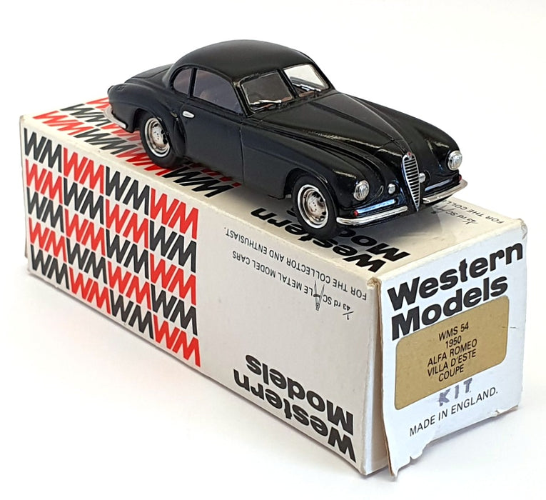Western 1/43 Scale Built Kit WMS54 - 1950 Alfa Romeo Villa D'este Coupe - Black