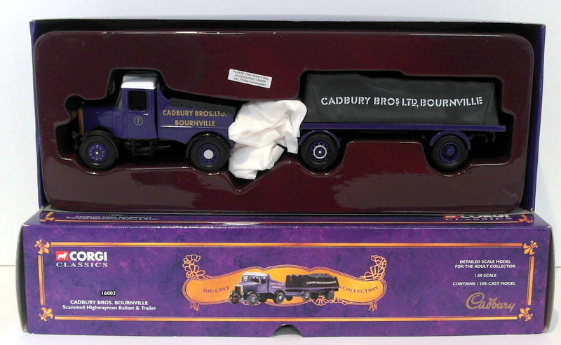 Corgi 1/50 Scale 16002 - Scammell Highwayman Ballast & Trailer - Cadbury Bros.