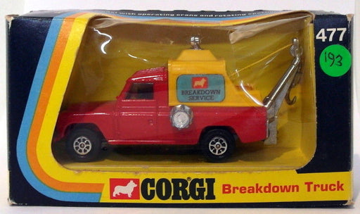 Corgi Diecast 477 - Land Rover Breakdown Truck - Red