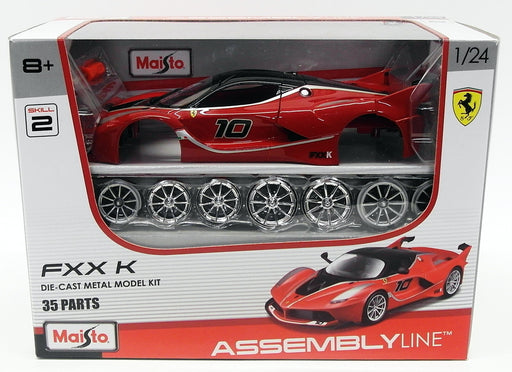 Maisto 1/24 Scale Diecast Kit 39132 - Ferrari FXXK - Red/Black