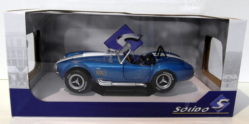Solido 1/18 Scale diecast - S1850017 AC Cobra 427 MK2 Metallic Blue 1965
