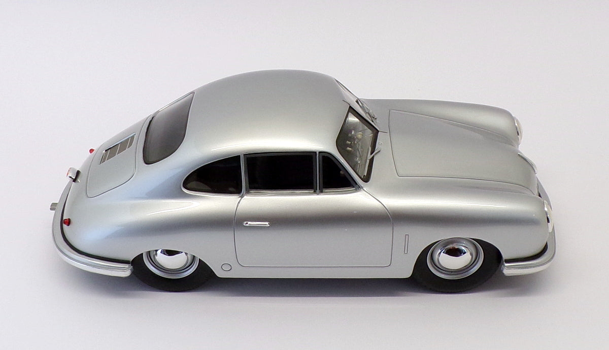 Schuco 1/18 Scale Model Car 45 002 5300 - Porsche 356 Coupe - Silver