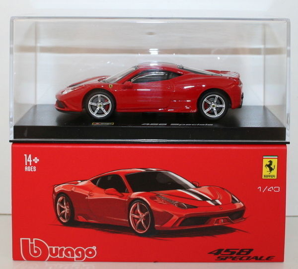 Burago 1/43 Scale Diecast Model 18-36901 - Ferrari 458 Speciale
