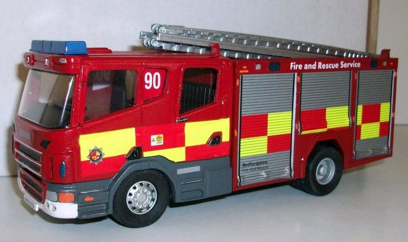 Fire Brigade Models 1/50 Scale - FBM1 Scania Bedfordshire Fire & Rescue Service