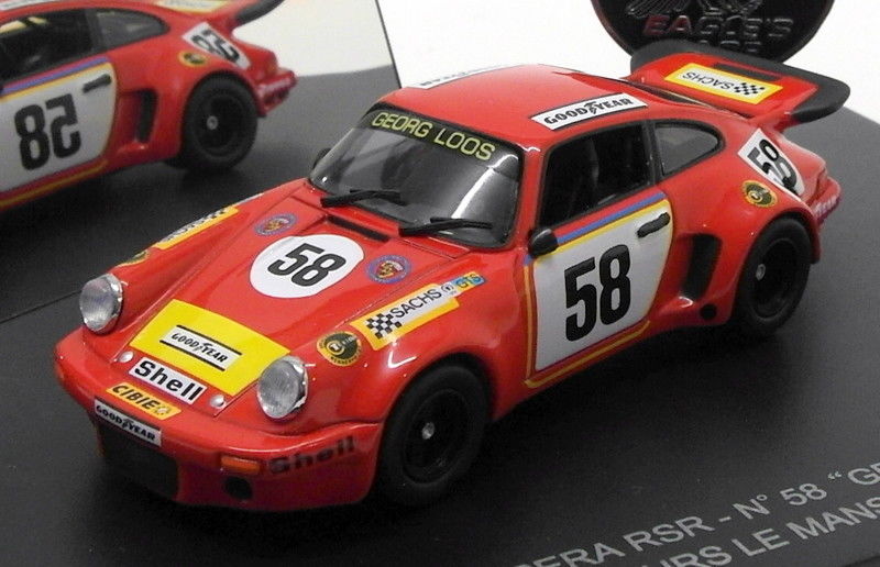 Eagle 1/43 Scale Model Car 3681 - Porsche Carrera RSR - Gelo Racing #58 LM 1975