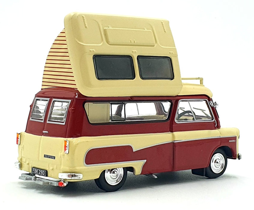 Hachette 1/43 Scale CX10M802 - Bedford CA Dormobile Camper Van - Cream/Deep Red