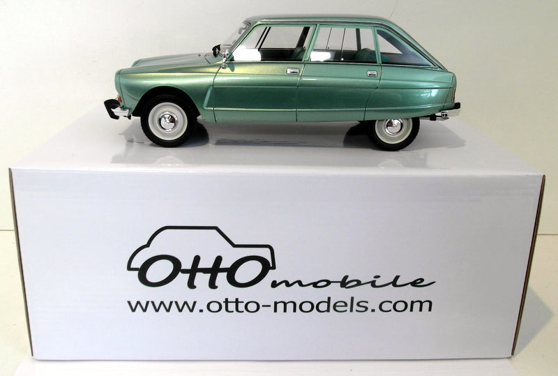 Otto 1/18 Scale Resin - OT631 Citroen Ami 8 Metallic Green