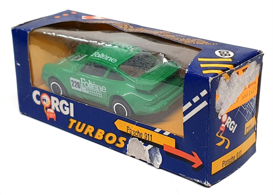 Corgi Appx 9cm Long Diecast C139/7 - Porsche 911 - Green #220