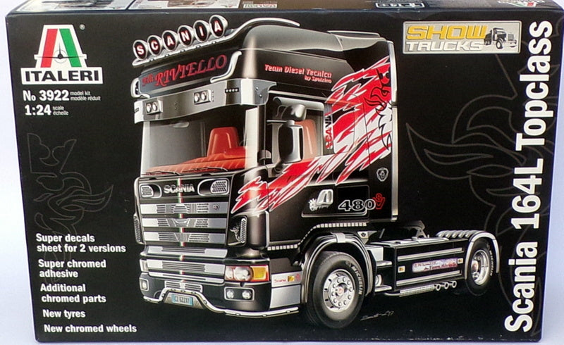 Italeri 1/24 Scale Model Kit 3922 - Scania 164L Topclass Truck