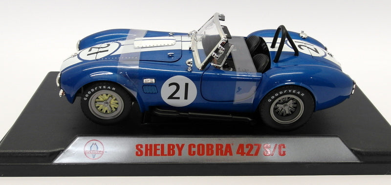 CMR 1/18 scale Diecast - CMR115 Shelby Cobra 427 S/C Racing #21 Blue