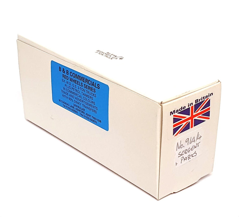 B&B Models 1/60 Scale No.91A/4 - Bedford K GS 3T Truck - Sergent & Parks