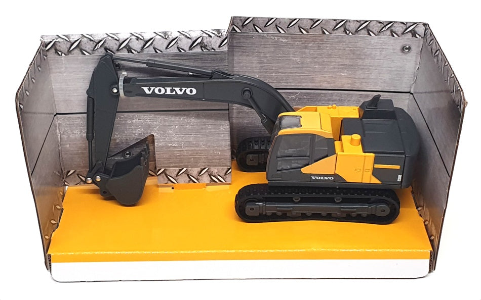 Burago 1/50 Scale 18-32086 -  Volvo EC220E Excavator - Yellow