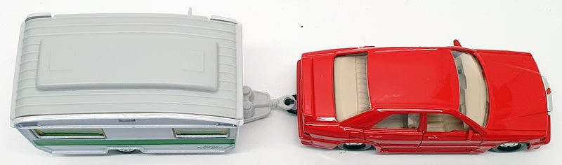 Corgi 1/43 Scale Model Car and Caravan 59102 - Mercedes Benz 190 And Caravan
