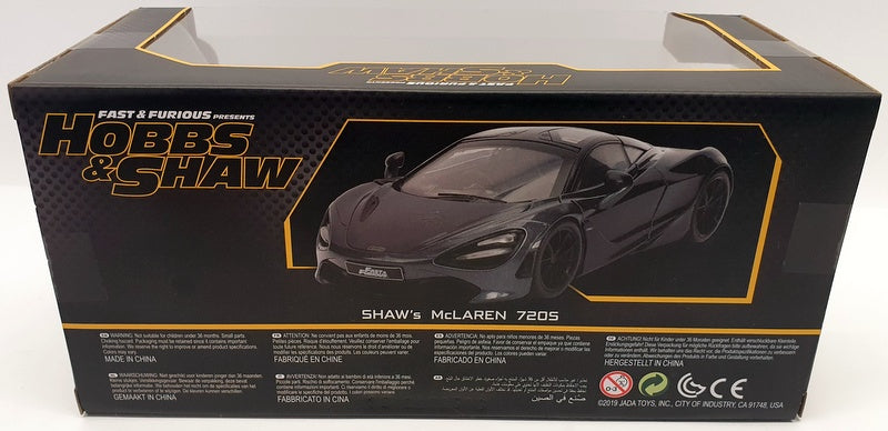 Jada 1/24 Scale - 30754 - Fast & Furious Hobbs & Shaw Shaw's McLaren 720S