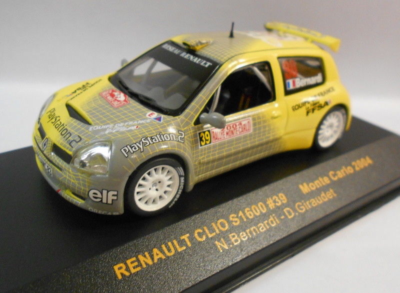 Ixo 1/43 Scale RAM147 RENAULT CLIO S1600 #39 MONTE CARLO 2004