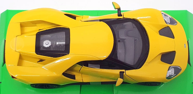 Welly 1/24 Scale Model Car 24082W - 2017 Ford GT - Yellow