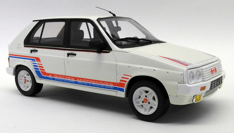 Otto 1/18 Scale Model Car - OT522 Citroen Visa M.P White