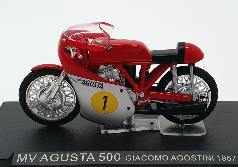 Ixo Models 1/24 Scale IB26 - MV Agusta 500 - #1 G.Agostini 1967 - Red