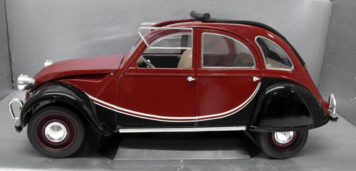 Solido 1/18 Scale Diecast - 8055 Citroen 2CV Charleston Red / Black model car