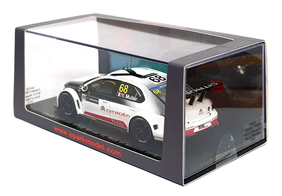 Spark 1/43 Scale S4525 - Citroen C-Elysee WTCC Winner R2 Race Of Marocco 2015